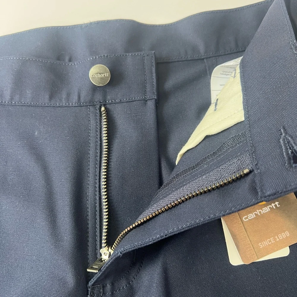 Carhartt Men’s Navy Size 30 Rugged Work Shorts Navy Blue Side Pocket
Inseam: 10” - Picture 13 of 16